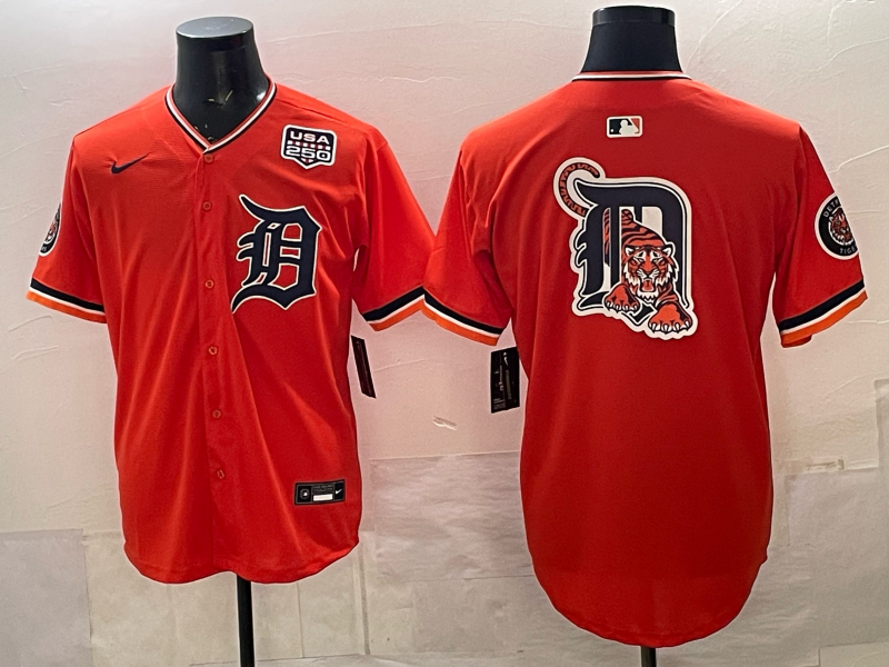 Men Detroit Tigers blank orange Game Nike MLB Jersey14004->->MLB Jersey